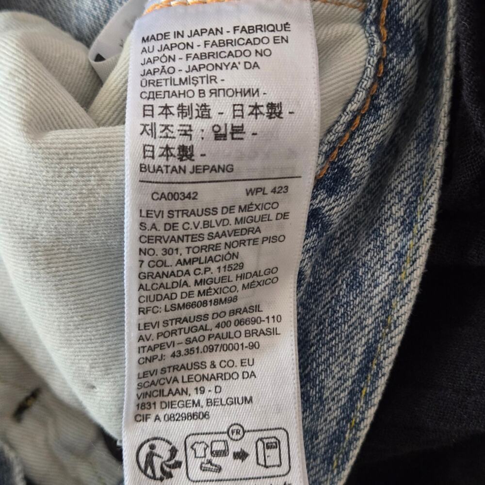 Levi's Vintage 1950's 701 Women's Jeans BIG E Stone Wash Size 25 NWT - Picture 12 of 13